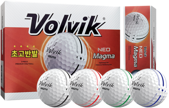 [볼빅] 2026년 AXIA 신년볼 적마 에디션 3피스 골프공 12구, 화이트, 화이트, 1개, 12개입