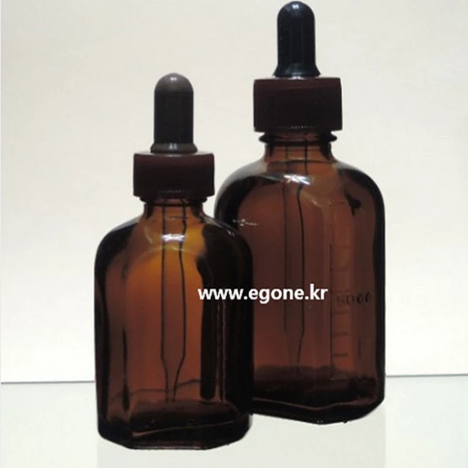 점적병 유리 스포이드병 갈색사각 100ml 지시약병 프로폴리스병 국산, 1개 - 쿠팡