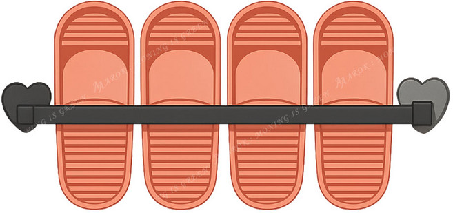 AROK 욕실 슬리퍼 걸이 거치대 주방, 1개