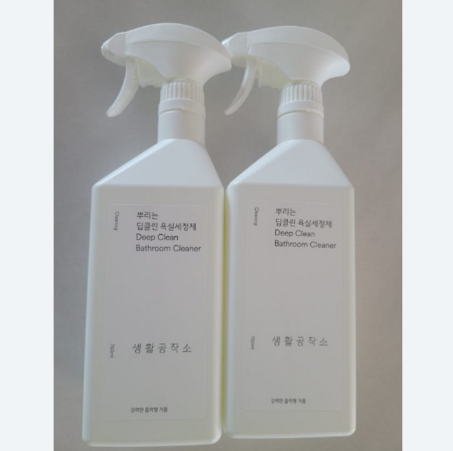 생활공작소 뿌리는 곰팡이 제거제, 750ml, 2개