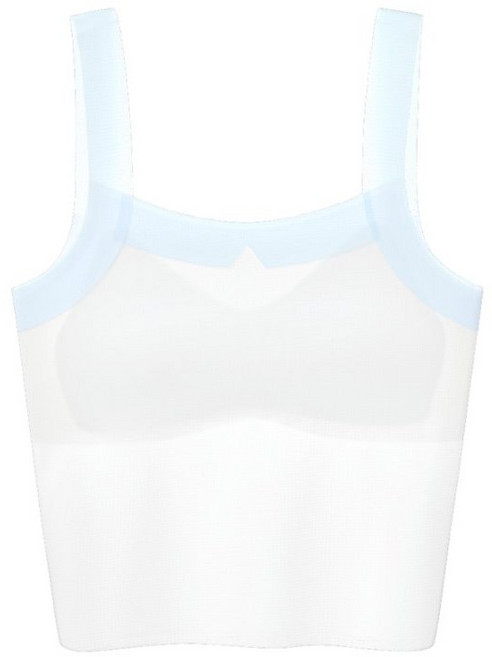 슈브레 편안한 슬림핏 사이드 배색 노와이어 패드 1단계 2단계 무봉제 주니어브라 초등 여아 청소년 심리스 브라 런닝 나시