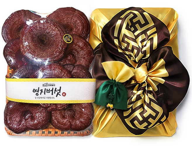 단비농산 국산 영지버섯 선물세트 (강원도 고성 국산100%) 보자기 포장, 1개, 통영지 1kg