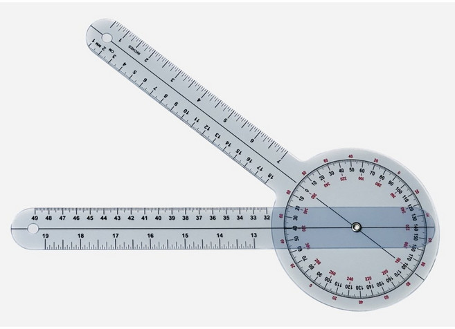 임상용 고니오미터 goniometer 관절각도계 30cm, 상세페이지 참조, 1개