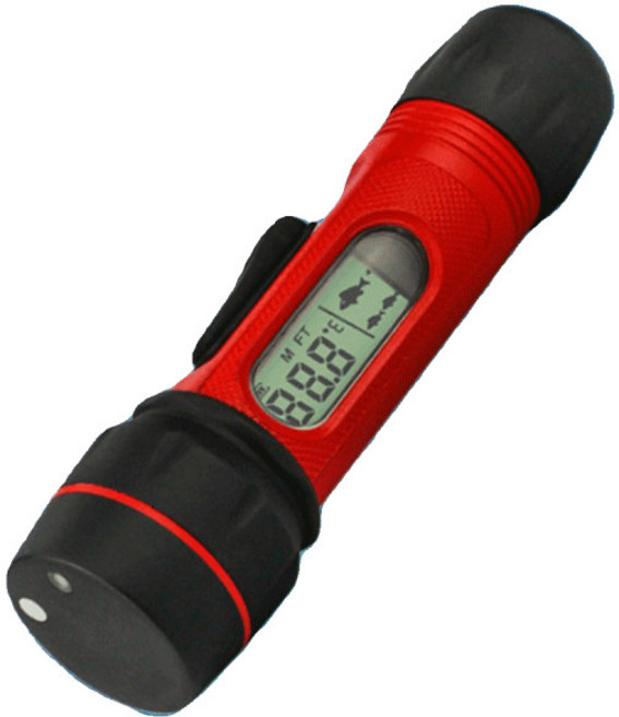 어군탐지기 어탐기 수심측정기 얼음 깊이 빙어낚시 측량 수심 심해 음파 물고기, 레드 (배터리형), 1개