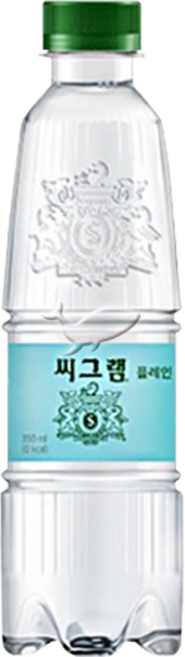 씨그램 플레인 탄산수, 350ml, 1개