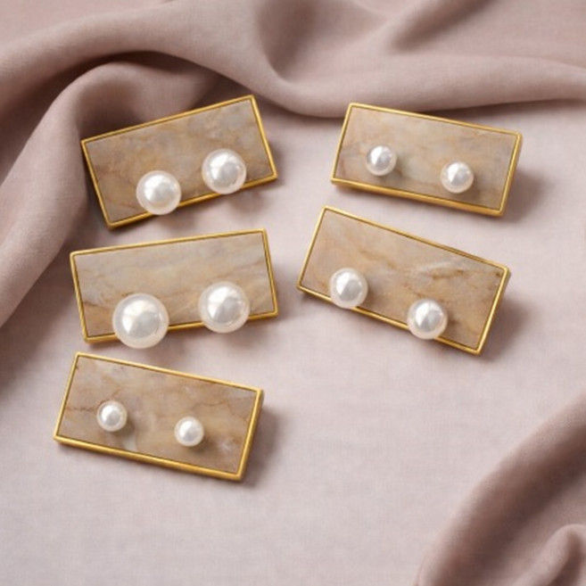 캐슬 데일리 은침 실버925 진주귀걸이 5종세트