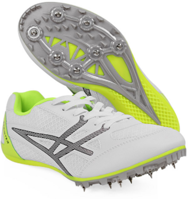 육상화 스프린터(WHITE) 스파이크핀7mm(14) 핀핸들 핀커버(2) 신발주머니