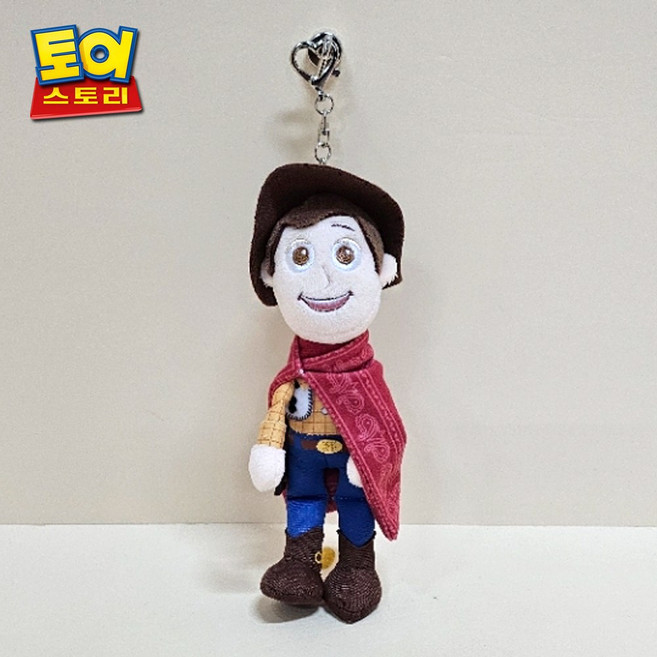 디즈니 토이스토리 인형 우디 제시 포키 가방고리 캐릭터 애착, 1개, 우디가방고리, 17cm