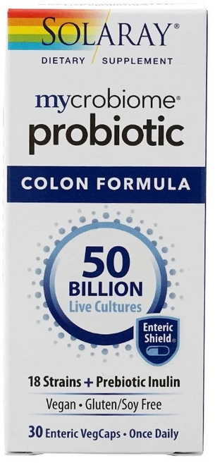 솔라레이 마이크로바이옴 유산균 콜론 포뮬러 500억 30 장용 베지캡슐, 1, 30정 - 쿠팡