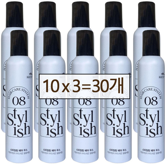 꽃을든남자 헤어케어시스템 스타일링 헤어무스 300ml, 30개