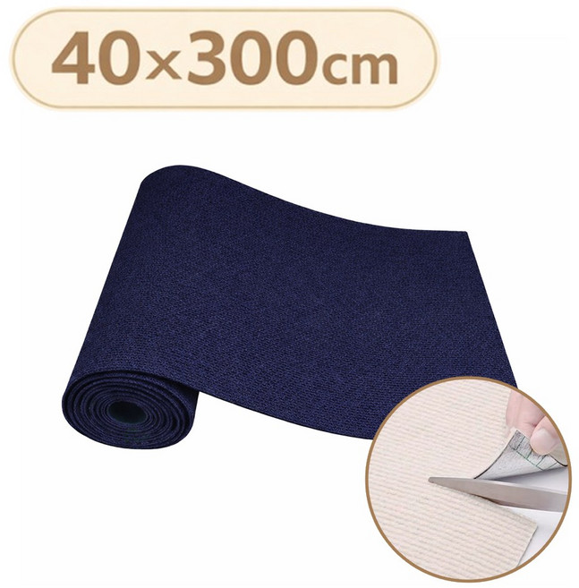 사니사니 잘라쓰는 부착형 붙이는 고양이 스크래쳐, 냥네이비, 1개