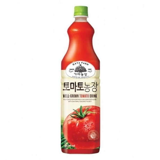 웅진)가야토마토농장1.5ℓ 주스류 음료 차류 과즙주스 음료류, 1.5L, 1개