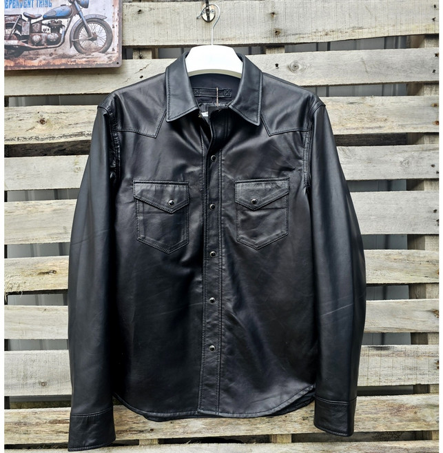 양가죽케쥬얼셔츠