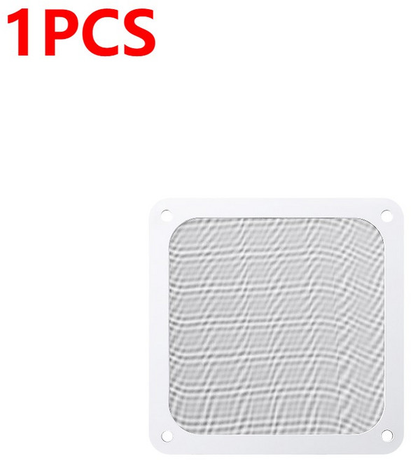 5PCS 14CM 자기 먼지 필터 PC 케이스 방진 메쉬 커버 냉각 전원 공급 장치 액세서리, White 14CM 1PCS