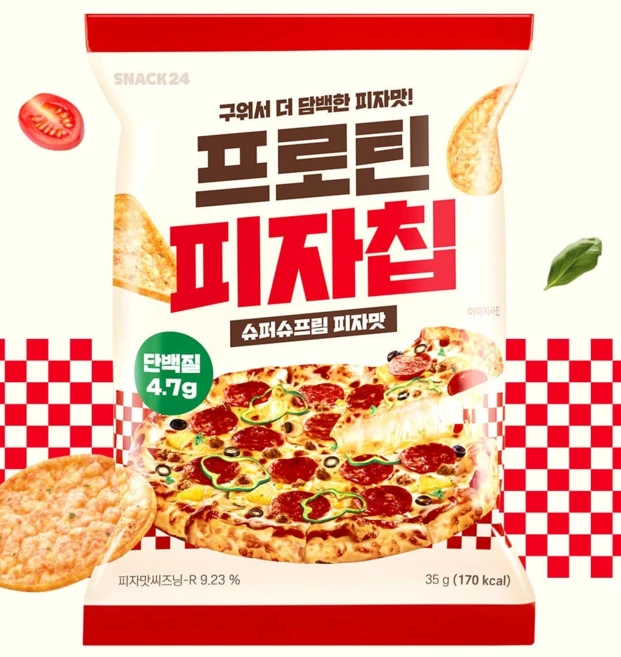 스낵24 프로틴 피자칩, 12개, 35g - 쿠팡