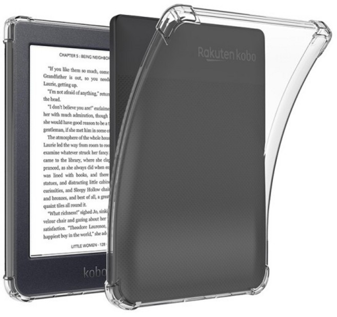 Kobo Sage Elipsa 2E 용 Nia Clara HD H2O 리더 케이스 10.3 인치 Libra 2 TPU 소프트 뒷면 커버, 3. Kobo Clara HD 6.0, 1개