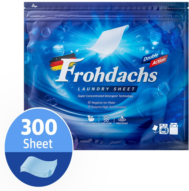 프로 시트세제 종이 중성세제 드럼세탁기겸용 세탁세제, 10세트, 30개입