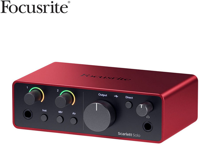 Focusrite Scarlett Solo 4G 포커스라이트 스칼렛 4세대 USB 오디오 인터페이스