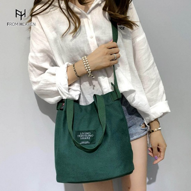 프롬헤븐 페임 크로스 에코백