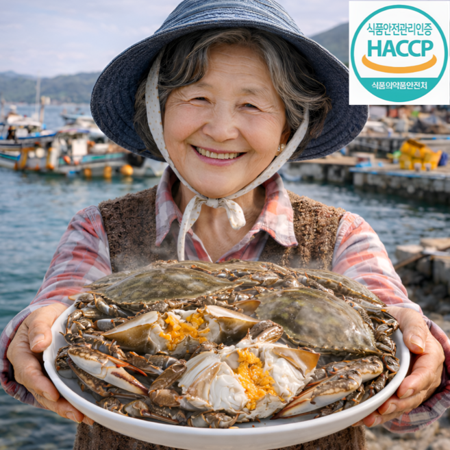 산지직송 연평도 암꽃게 알배기 꽃게, 1박스, 4kg