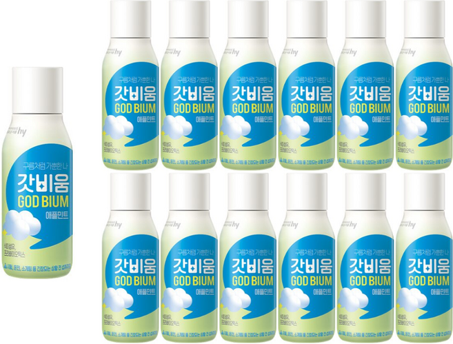 한국야쿠르트 갓비움 애플민트 230ml 11개