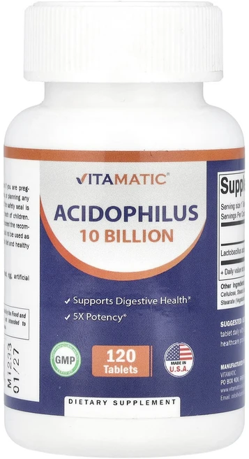 몸관리하세요 겨울입니다 Vitamatic 애시도필러스 100억CFU 120정 특별관리진행, 1개 - 쿠팡