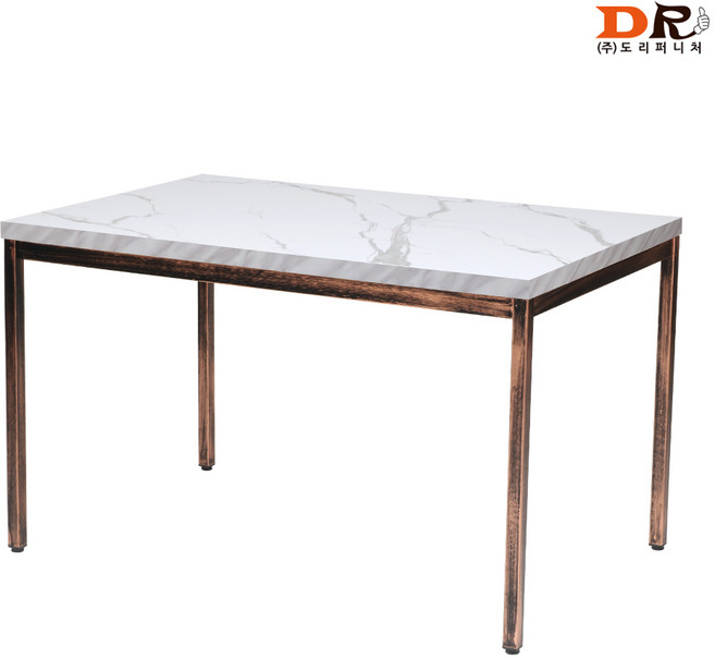 도리퍼니처 30각 빈티지 1200x750 마블 패턴 테이블 / 조립식 커피숍 식당 가게 업소 카페 식탁, 마블패턴