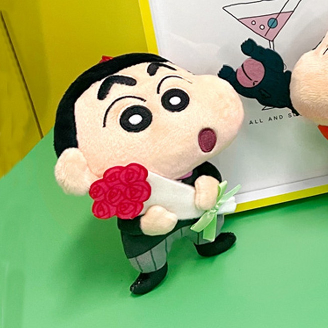 짱구 극장판 가방고리 신랑 짱구, 13cm, 혼합색상, 1개