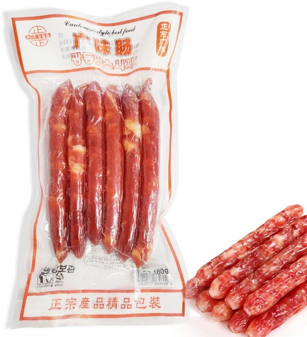 홍홍 중국식품 중국 광미창 광동맛 소시지 중국소세지 중국소시지 국내생산, 1개, 180g - 쿠팡