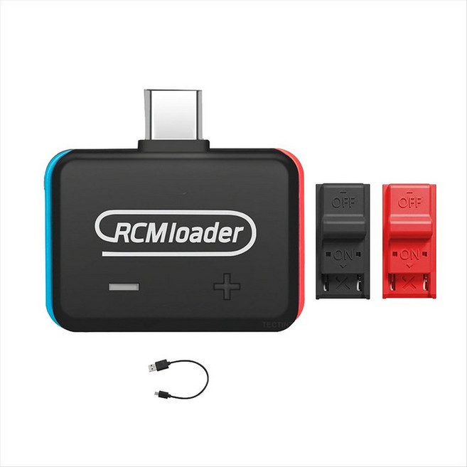 V5 RCM 로더+2XRCM Jig Clip 도구 USB 케이블이있는 Nintend Switch NS Console 내장 주입 프로그램, 검은색