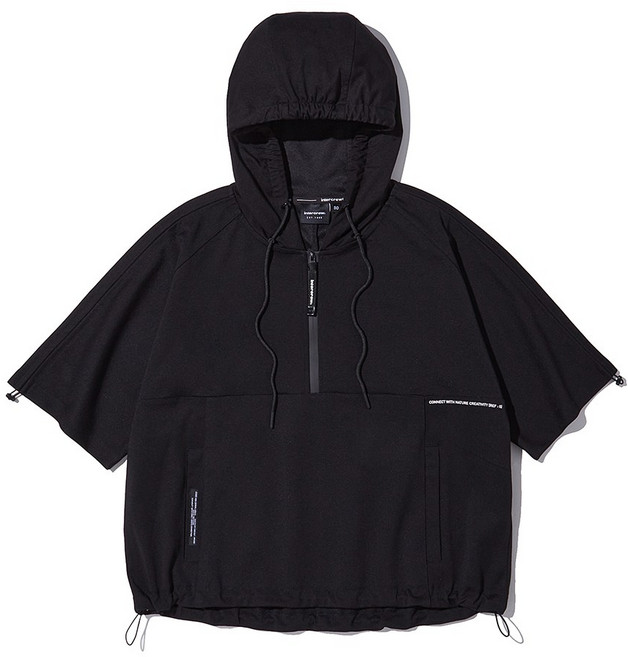 [인터크루] 여성 아노락 후드 반팔 티셔츠 블랙/라이트핑크/오프화이트 ITY2TH52 NC신구로점