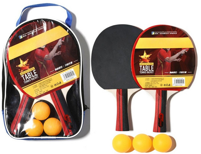 고탄성 전문가급 탁구 라켓 세트 정품 훈련용 백스핀 컨트롤 특화 5층 순목+카본 파이버, 1세트, bhg65435