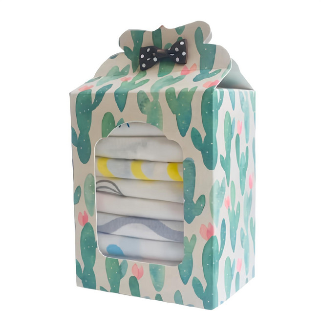 하라로이 캑터스 가제손수건 10p 출산선물패키지