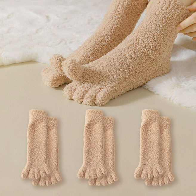 남녀공용 무압박 발가락 수면양말 데일리 수족냉증 3켤레세트