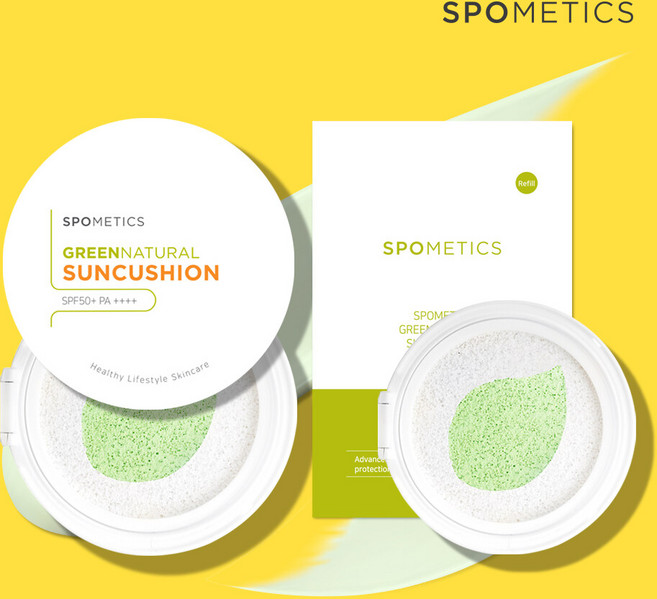 스포메틱스 그린네츄럴 빅 선쿠션 대용량 25g (본품+리필set), 1개
