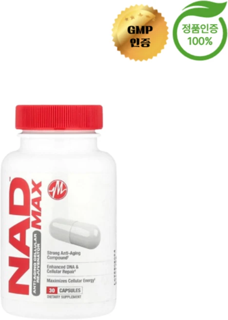 메타볼릭 뉴트리션 NAD MAX 350mg 캡슐 30정, 1개 - 쿠팡