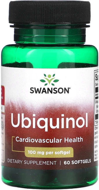 Swanson Ubiquinol 100mg 소프트젤 60정, SwansonUbiquinol100mg소프트젤60정, 1개 - 쿠팡