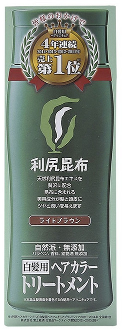 리시리 흰머리용 헤어 컬러 트리트먼트, 라이트브라운, 1개
