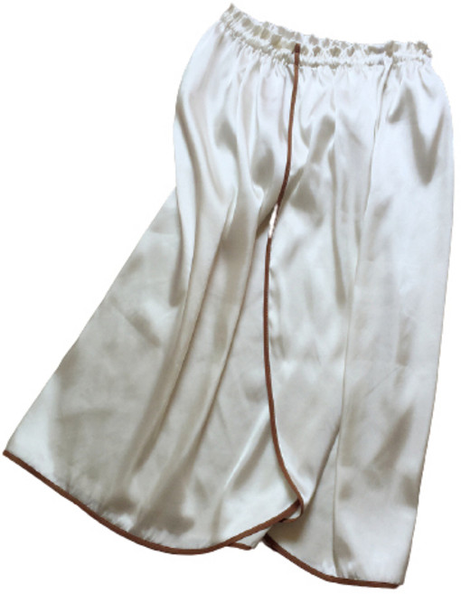 리카 아이보리 실크 골프가운 라운딩 샤워가운