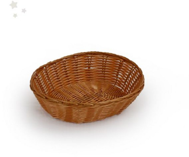 라탄 타원형 빵 담는 그릇 베이커리 식탁 테이블 음식 서빙 보관 바스켓 카페, 상세페이지 참조, 1개
