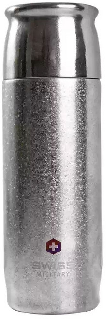 SWISS MILITARY 99.9% 純鈦保溫杯 磁吸外蓋 茶漏 禮盒, 原色, 2套, 400L