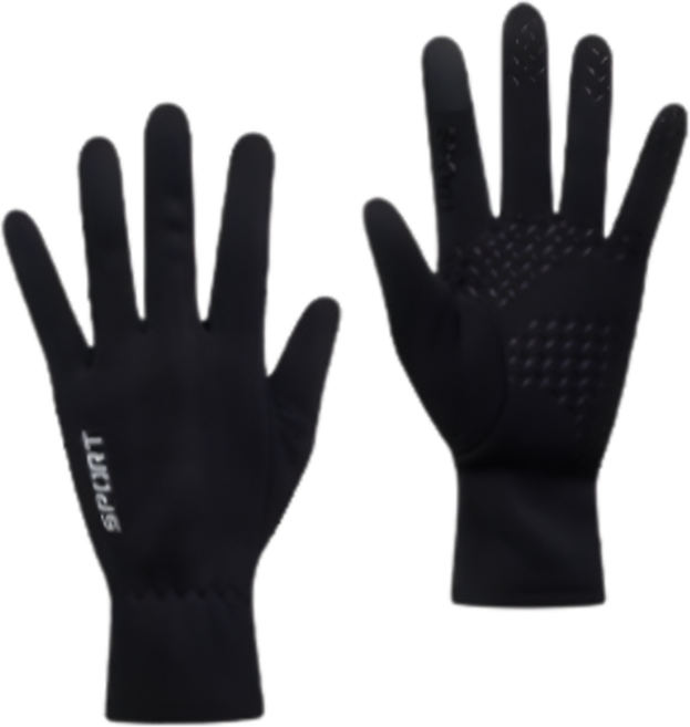 두루머리 겨울 남성 자전거 오토바이 등산 논슬립 스포츠장갑 좌우 1세트, 블랙, 1개