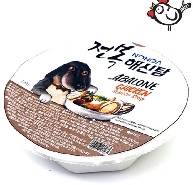 위니샵 강아지 전복 해신탕 120G 6개입 보양식 영양 간식 캔간식, 1개