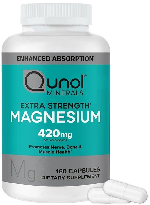 큐놀 엑스트라 스트렝스 마그네슘 420mg 캡슐 180정, 큐놀 엑스트라 스트렝스 마그네슘 420mg 캡슐 180, 1개 - 쿠팡
