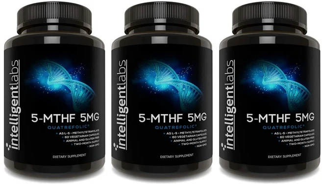 Intelligent Labs 인텔리전트랩스 4세대 활성형엽산 5MTHF 5mg 60정 3개, 60개 - 쿠팡