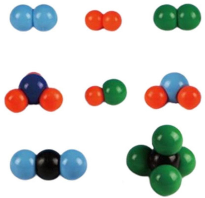 유기화합물 분자구조모형 구슬 체결봉 세트 영재과학 중등기관 연구소, 1세트