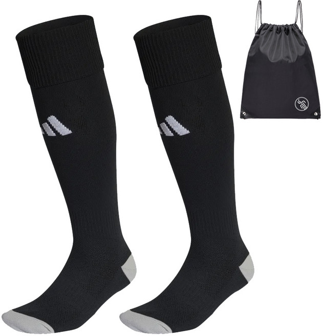 아디다스 축구 양말 스타킹 블랙 (PGN짐쌕가방 지급), Alenv_KD, 1개