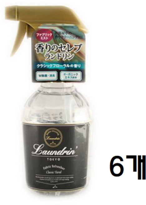 INCAPE 란도린 패브릭 미스트 섬유탈취제 클래식 플로랄 370ml, 6개, 1개입