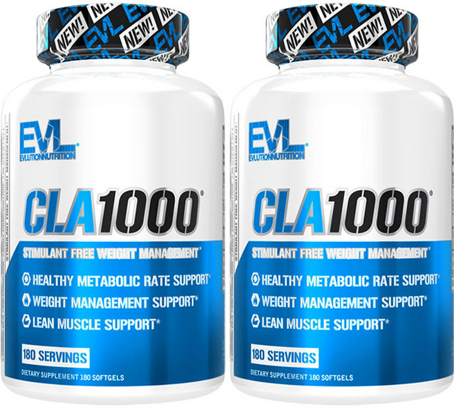 EVLUTIONNUTRITION CLA 1000 소프트젤, 180정, 2개