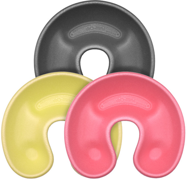 유한 컬러 실크 중화 받침대 소 파마 받이 춘향이, 유한중화받침 핑크, 1개